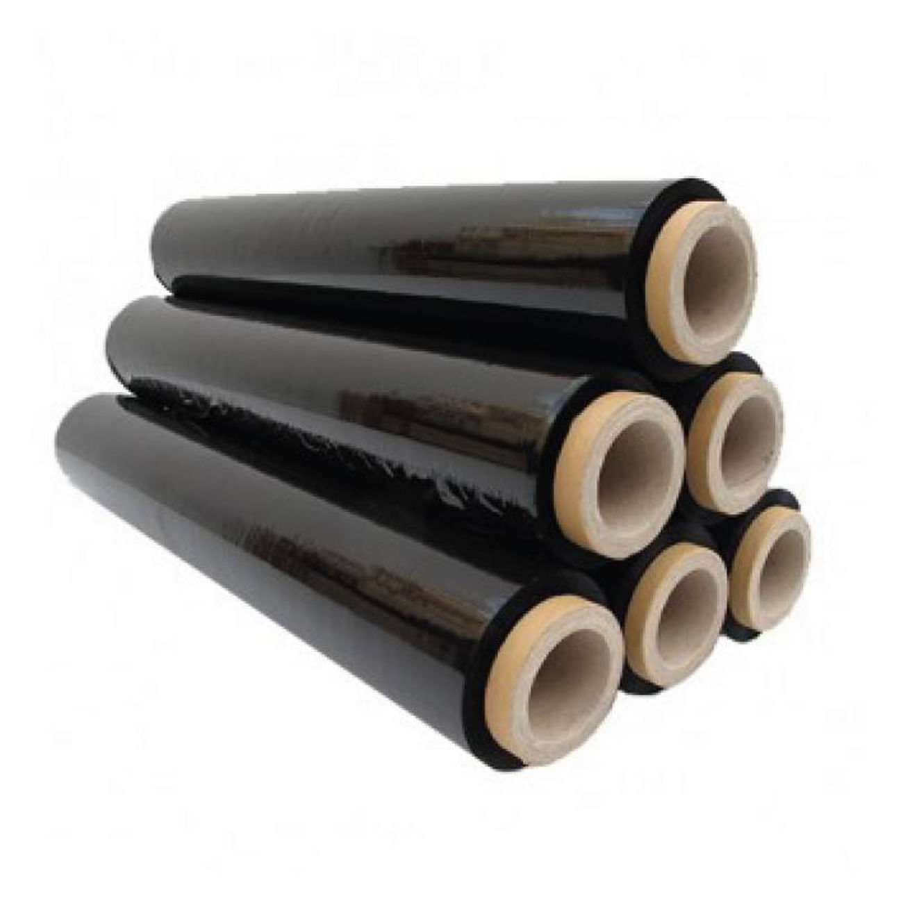 Strech Film Rollo 20 Negro para embalaje