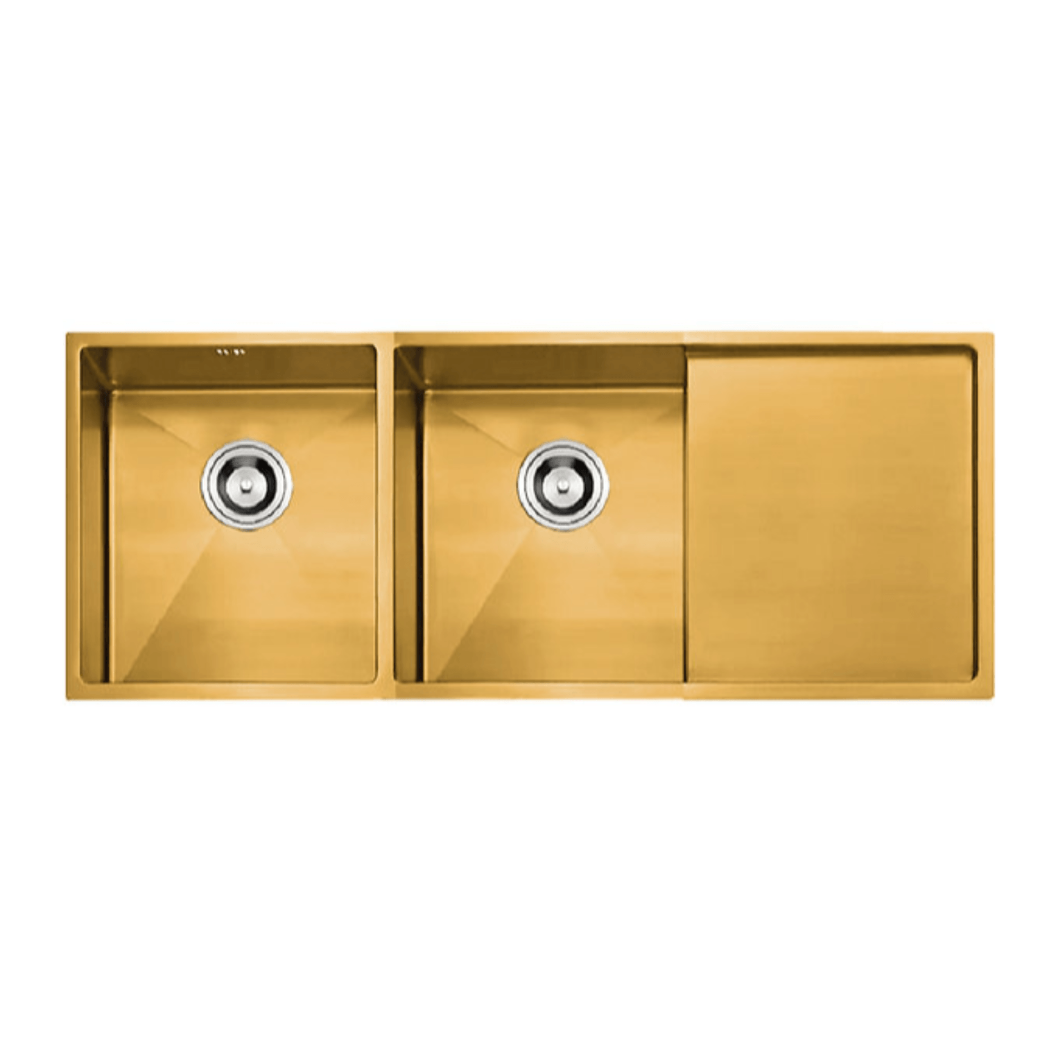 Lavadero de Cocina 2 pozas con escurridero ULD07-12050 Dorado