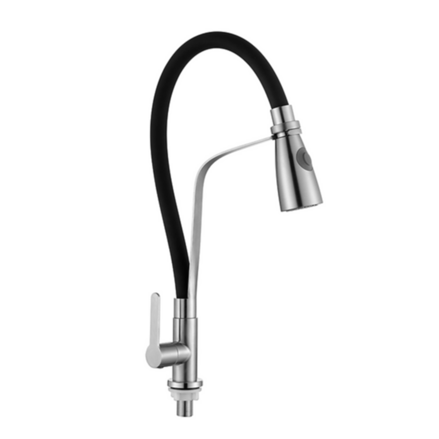 Llave ganso Negro para Cocina XM 036901 Acero Inoxidable