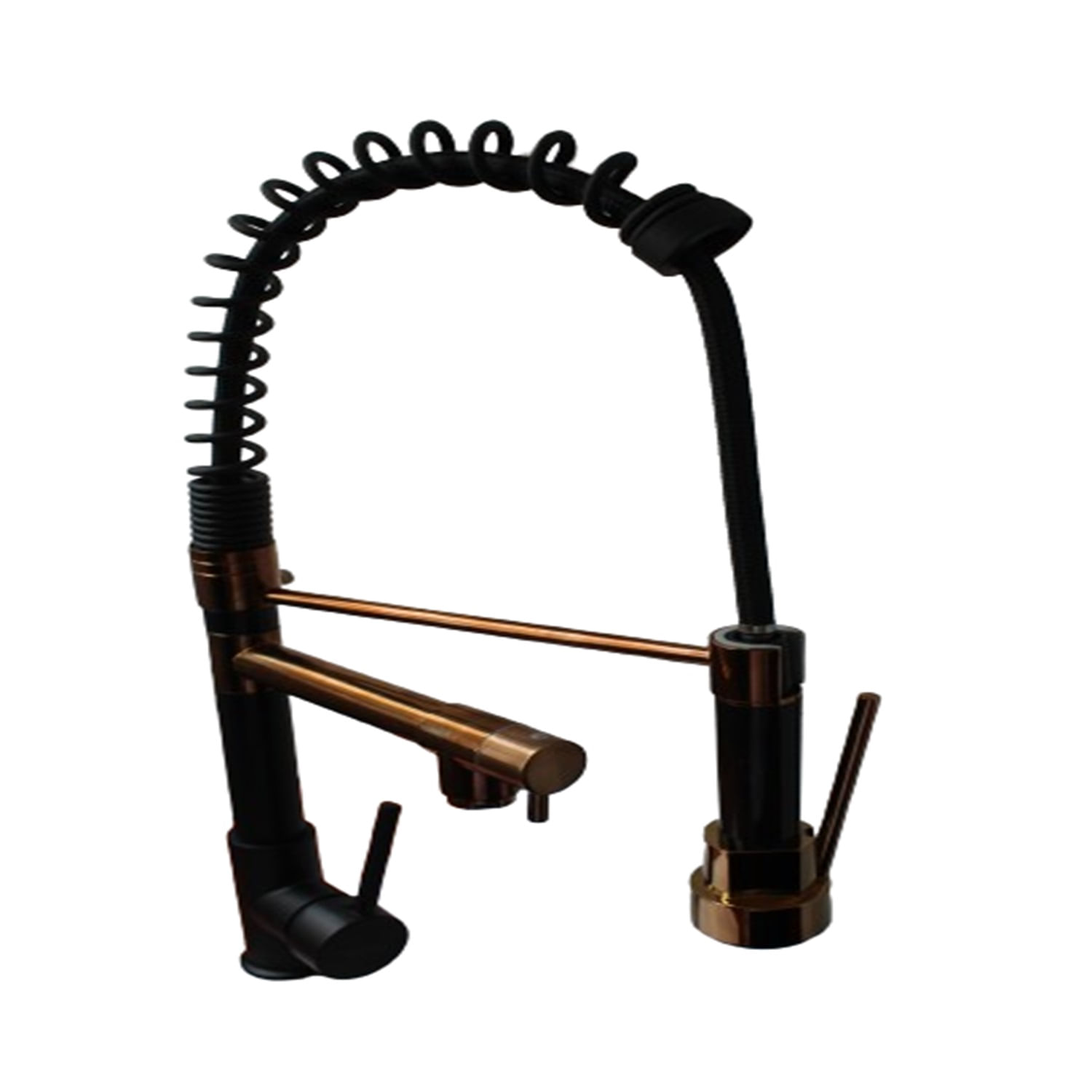 Mezcladora de Cocina Alta - Negro con Oro Rosa brillante