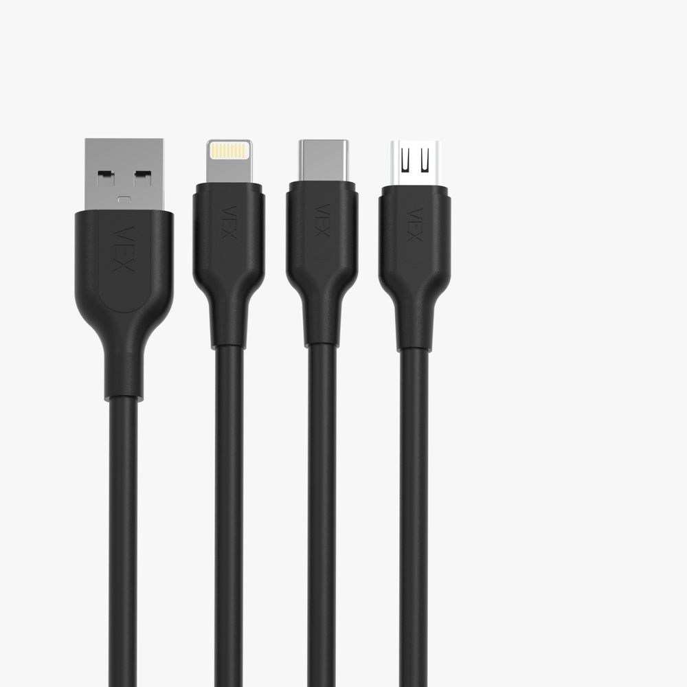 Cable VEX 2.4 Entrada Tipo C Negro - Promart