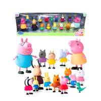 Set de Figuras de Acción Pepa Pig 15 Personajes