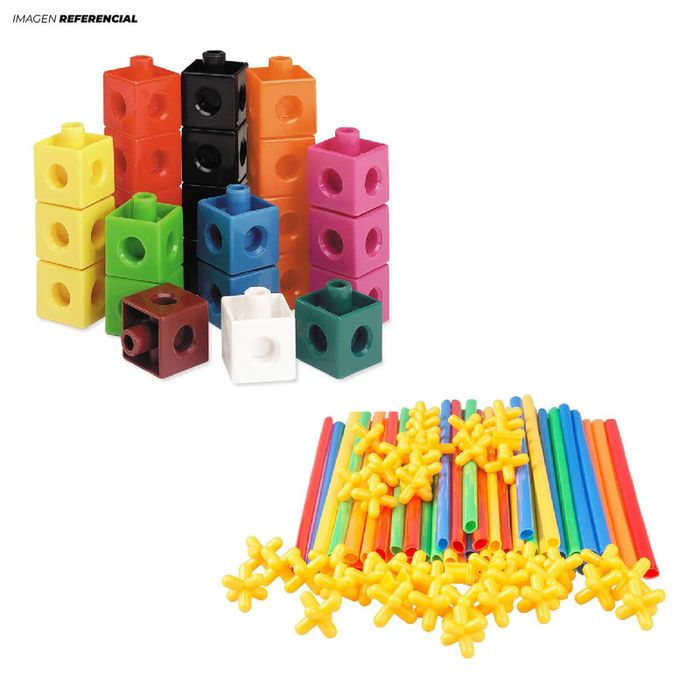 Juego Didáctico Policubos X100 Juguete Promart