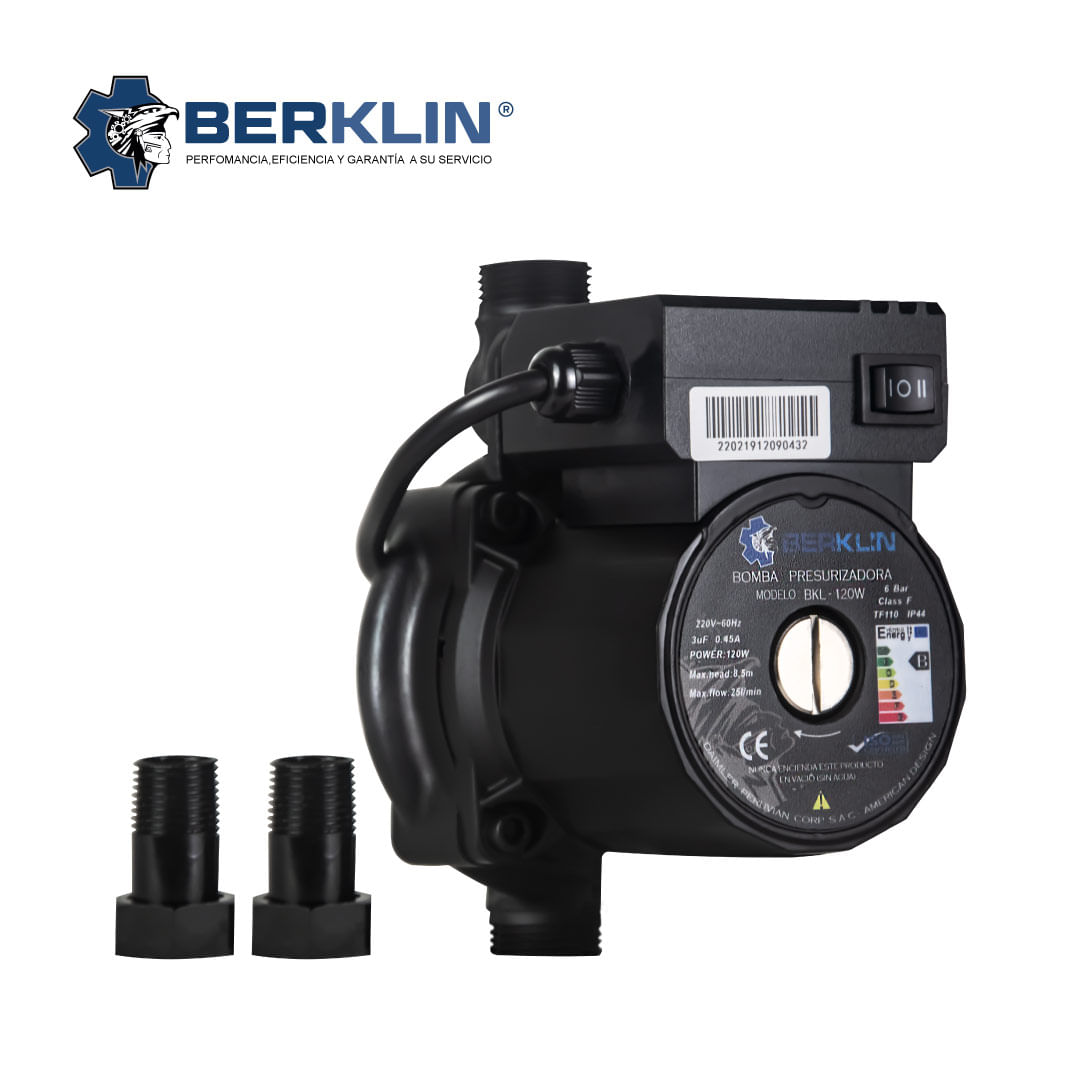 Bomba de agua presurizadora Berklin 2 PUNTOS 120W