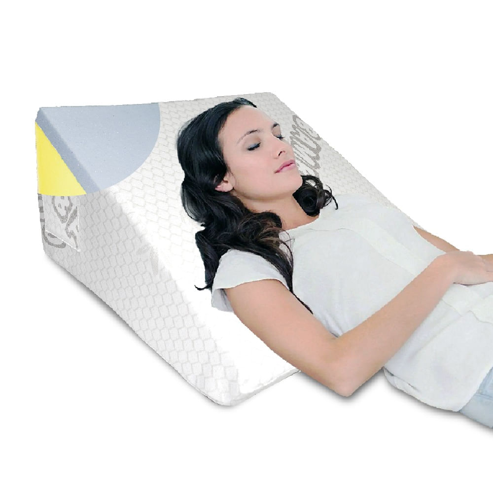 Almohada Cojín Antireflujo Bamboo con Gel Memory Foam  Teraflex  64x60x30cm