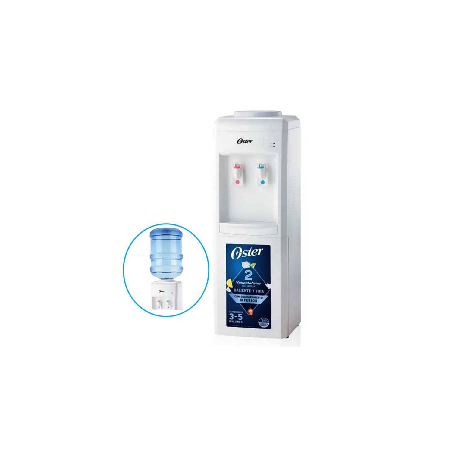 Dispensador de Agua Oster OS-PWDA8001W Blanco