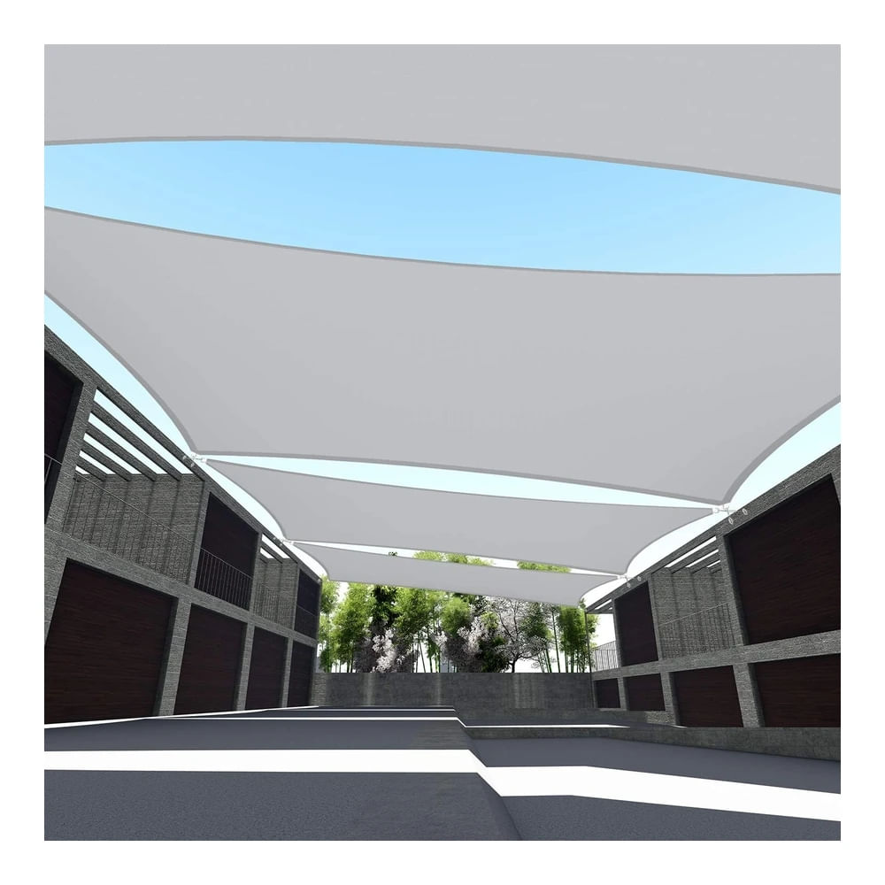 Toldo / Gris Claro 260 Gsm U*V Tela de Prot Contra Rayos Uv Toldo de Repuesto para Pérgola