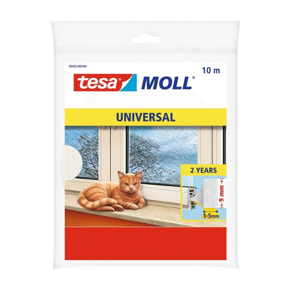 Burlete espuma universal ventana Blanco 10mx9mm Tesa