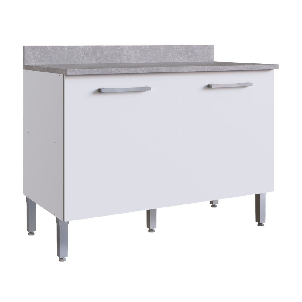 Módulo bajo de cocina 120cm Lunar Blanco Orange