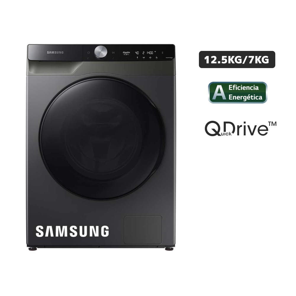 Lavaseca Samsung 12.5Kg / 7Kg Inox WD12TP34DBX/PE