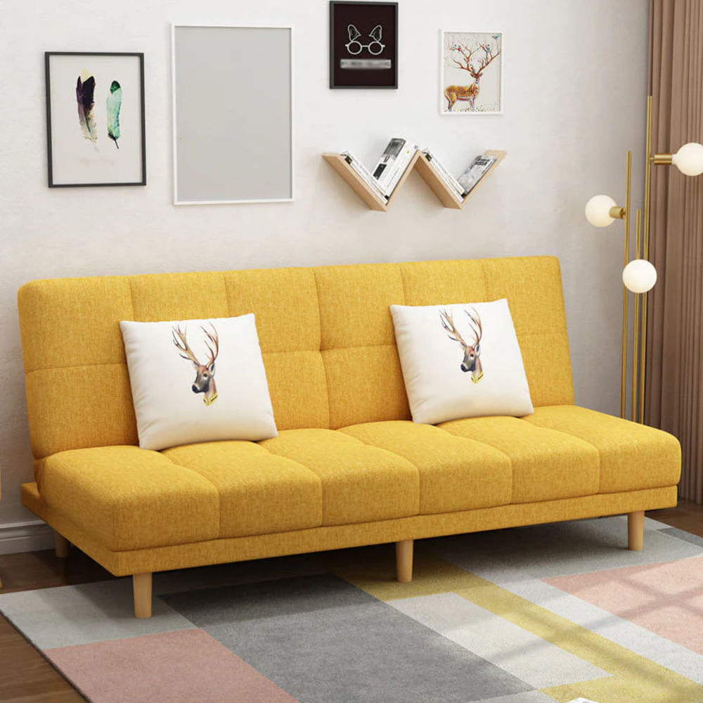 Sofá Moderno Julieta  color Amarillo 3 cuerpos TU MESITA