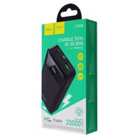 Power Bank 20000mAh Hoco J102A con Indicador LED Negro De Alta Calidad y Durabilidad