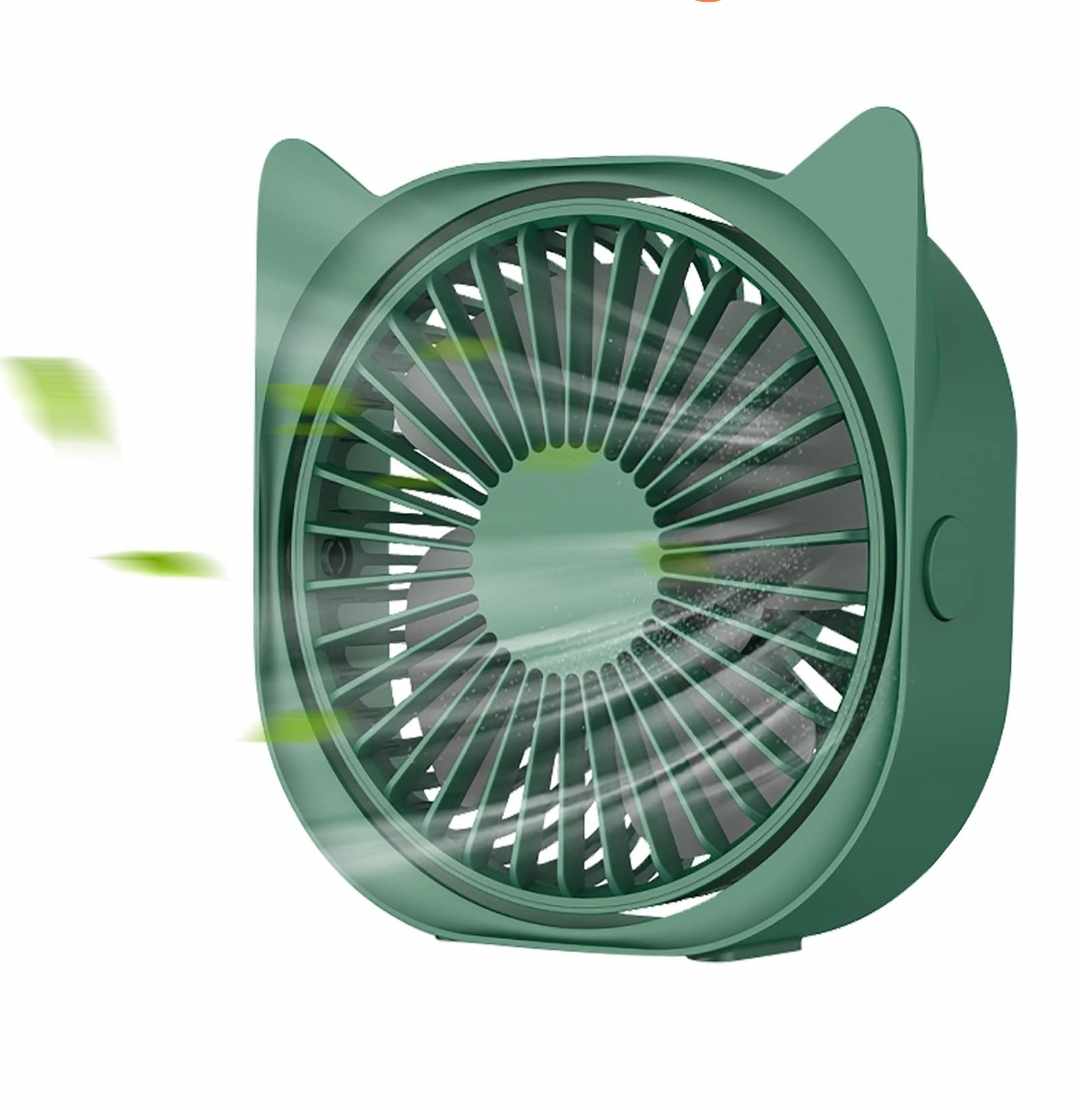 Ventilador USB con Orejas de Gatito para Oficina Cuarto Habitacion