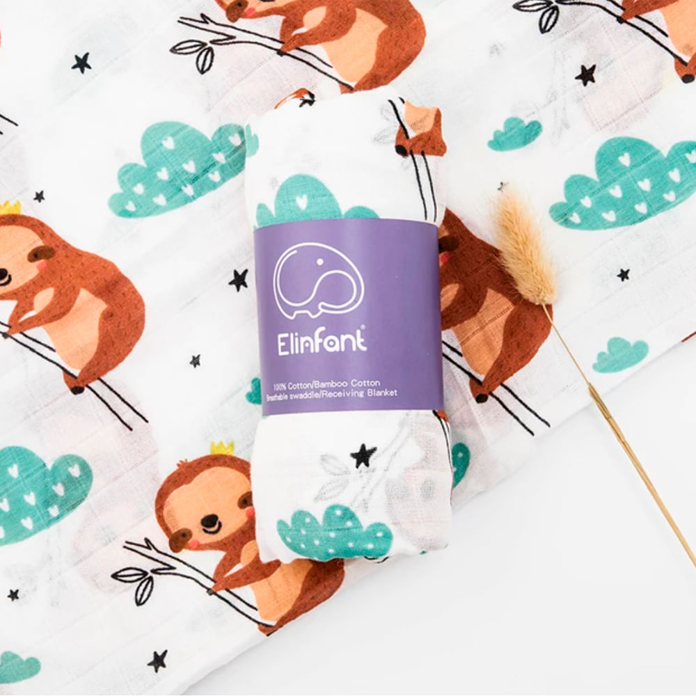 Manta de Muselina Suave para Bebé Bambú y Algodón SM10