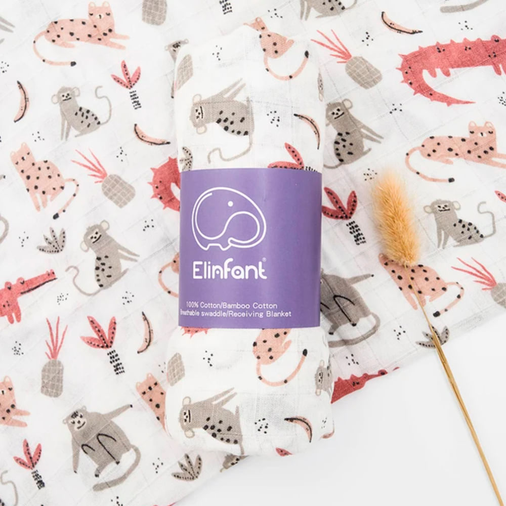 Manta de Muselina Suave para Bebé Bambú y Algodón SM17