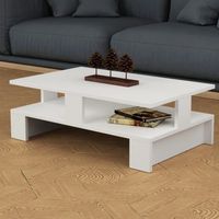 Mesa de Centro Moderna Shinkie Blanco R&R MUEBLES