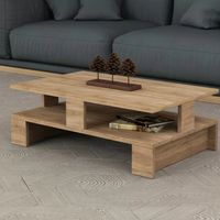 Mesa de Centro Moderna Shinkie Marrón Claro R&R MUEBLES