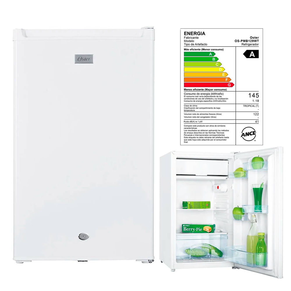 Frigobar Oster 122 Litros OS-PMB129WT Blanco