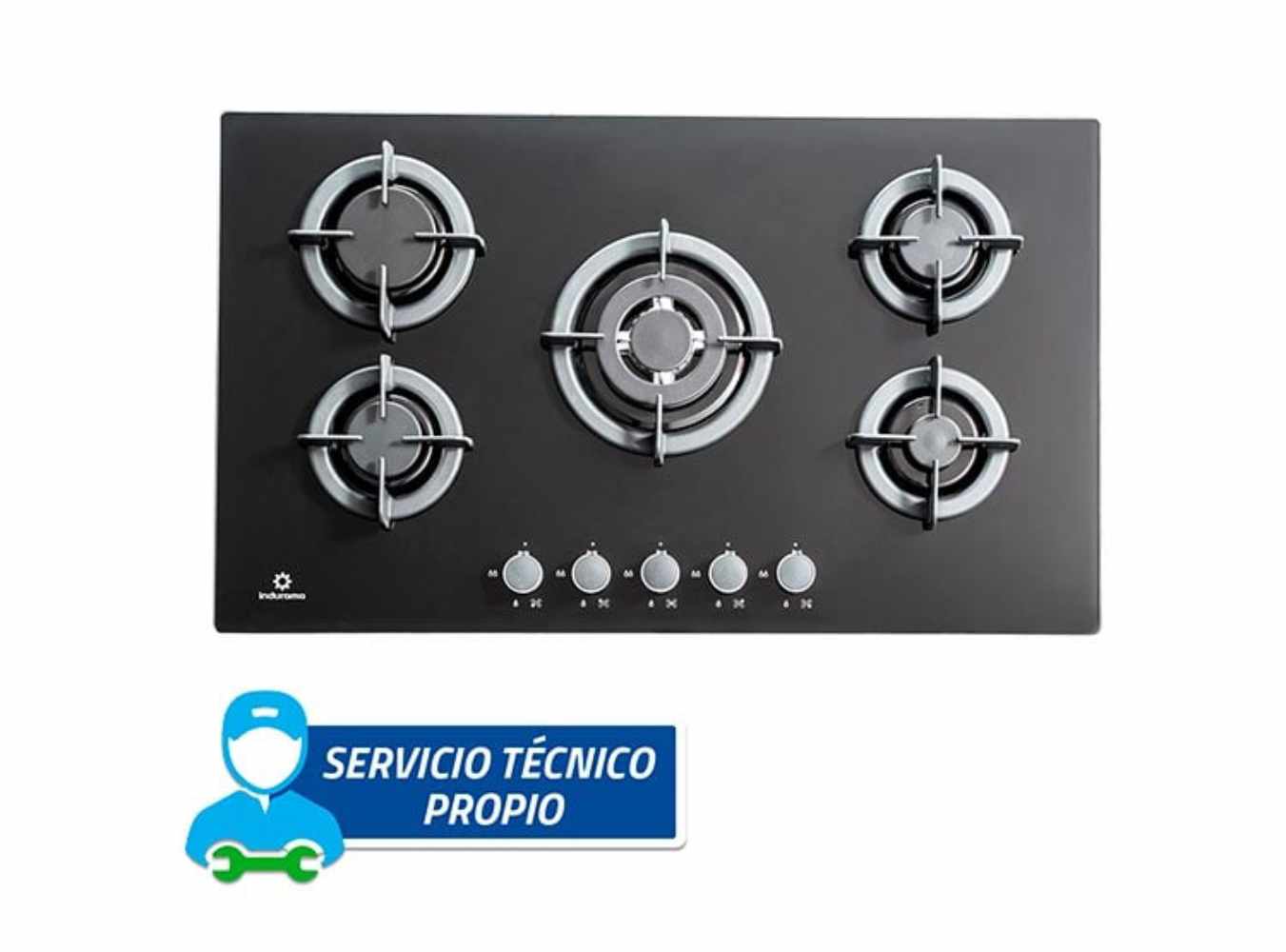 Encimera Gas Indurama 5 Inductores Egi905Vdneg