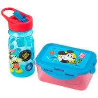 Set MICKEY Botella + Táper Hermético 2un