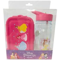 Set PRINCESAS Botella + Táper Hermético 2un