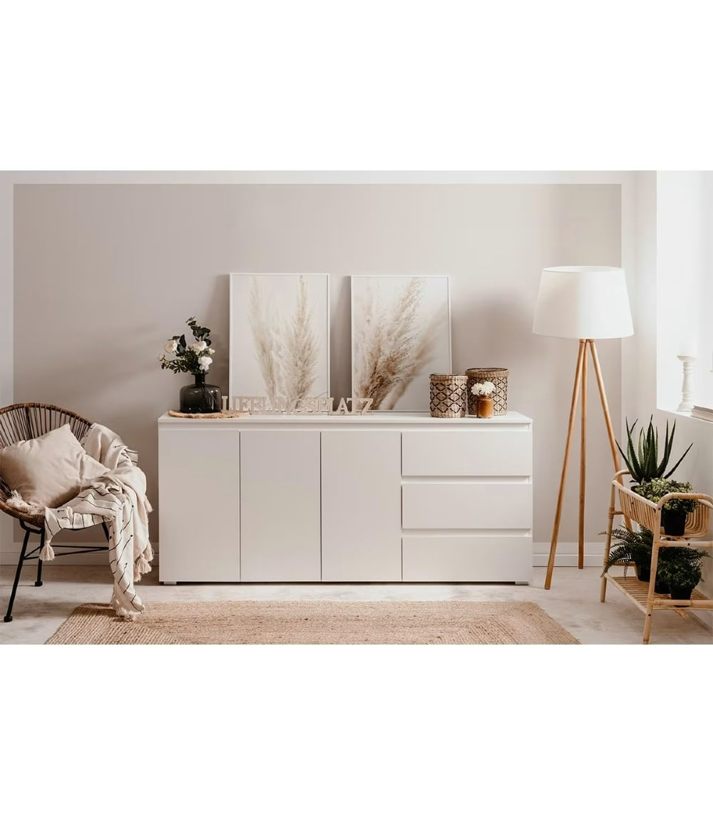 Aparador Minimalista Konya Blanco R&R MUEBLES