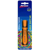 Resaltador ARTESCO Max Soft 48 Naranja Blíster 1un