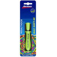Resaltador ARTESCO Max Soft 48 Verde Blíster 1un