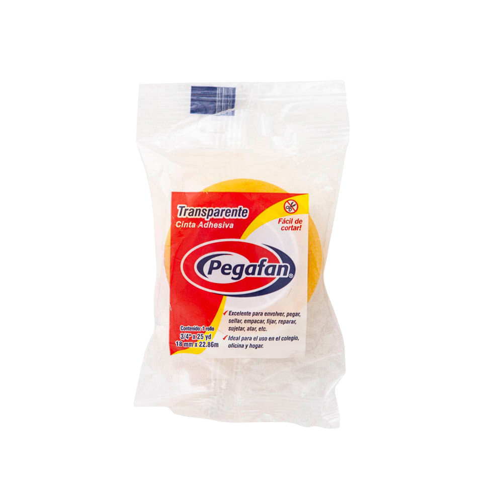 Cinta Adhesiva PEGAFAN Transparente 18mm x22.86m