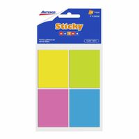 Notas Adhesivas ARTESCO Colores Neón Paquete 100 Hojas