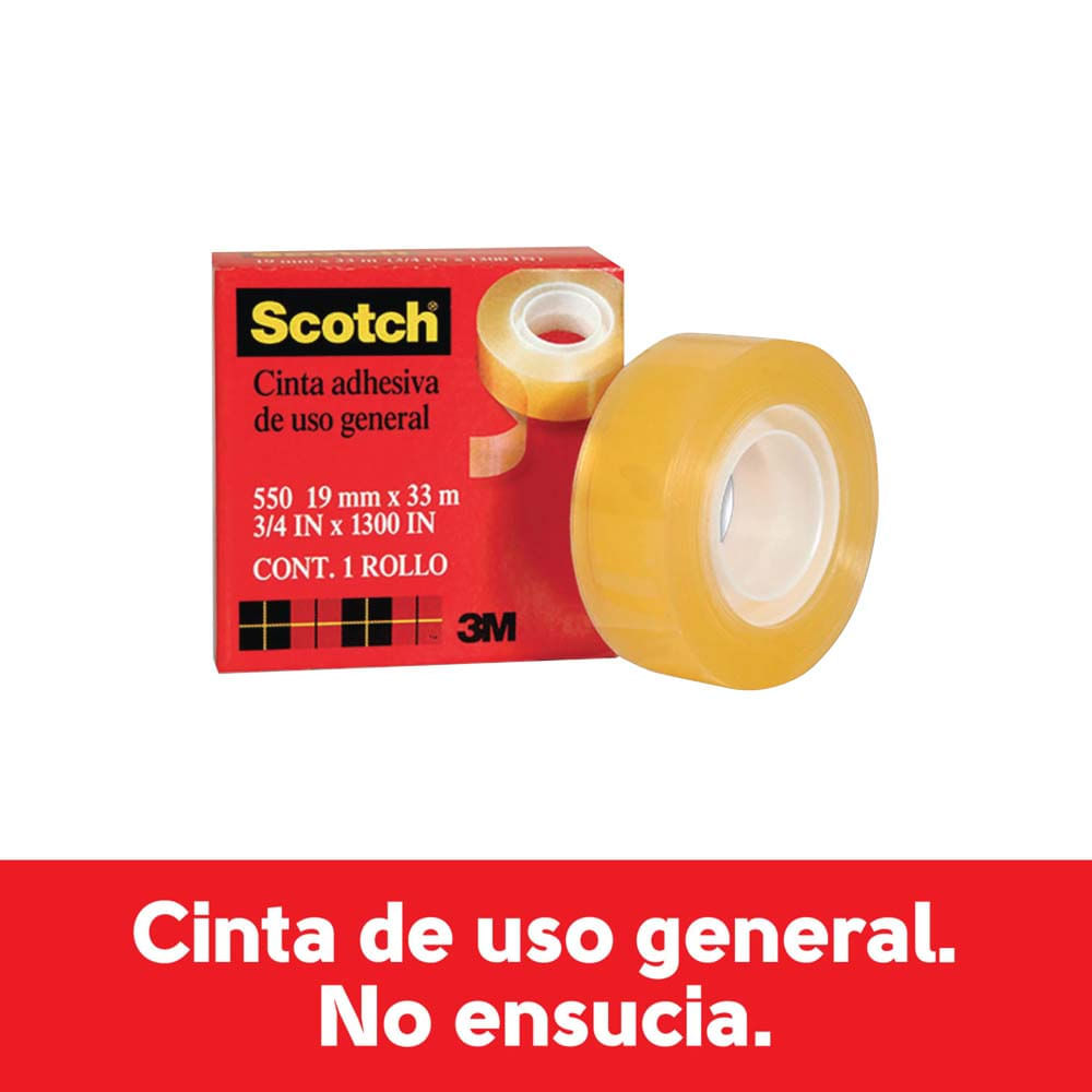 Cinta Adhesiva SCOTCH Transparente 19mm x33m
