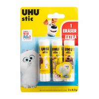 Goma en Barra UHU Stic The Secret Life of Pets 2 Blíster 3un