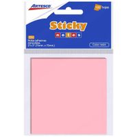 Notas Adhesivas ARTESCO Pastel Rosado Paquete 100 Hojas