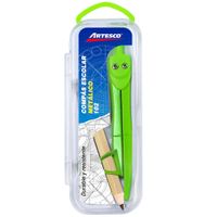 Compás Metálico ARTESCO Escolar Verde