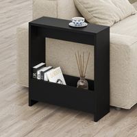 Mesa Lateral Organizadora Rupia Negro R&R MUEBLES