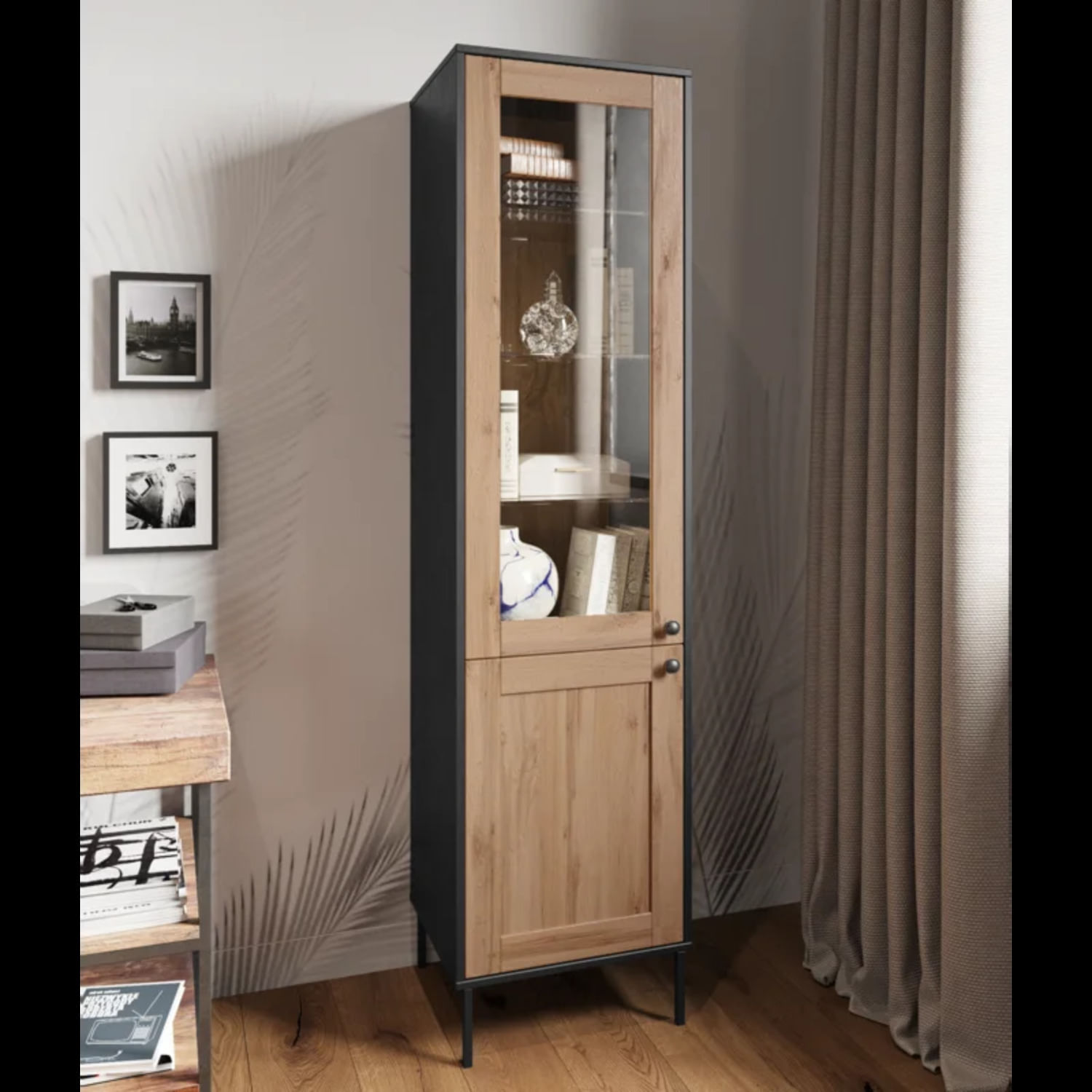 Vitrina Moderna Anne 2 Puertas R&R MUEBLES