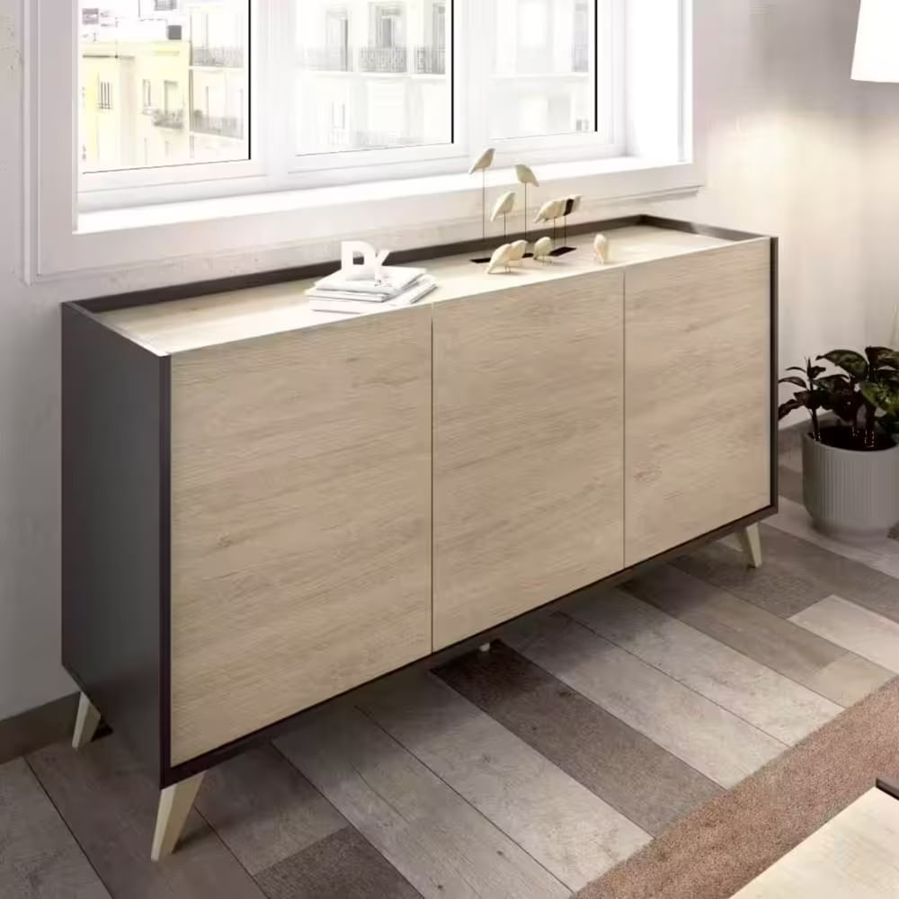 Aparador Moderno Mae Duna con Gris R&R MUEBLES