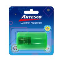 Tajador ARTESCO Doble con Depósito