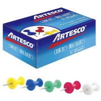 Chinches Indicadores ARTESCO Colores Caja 50un
