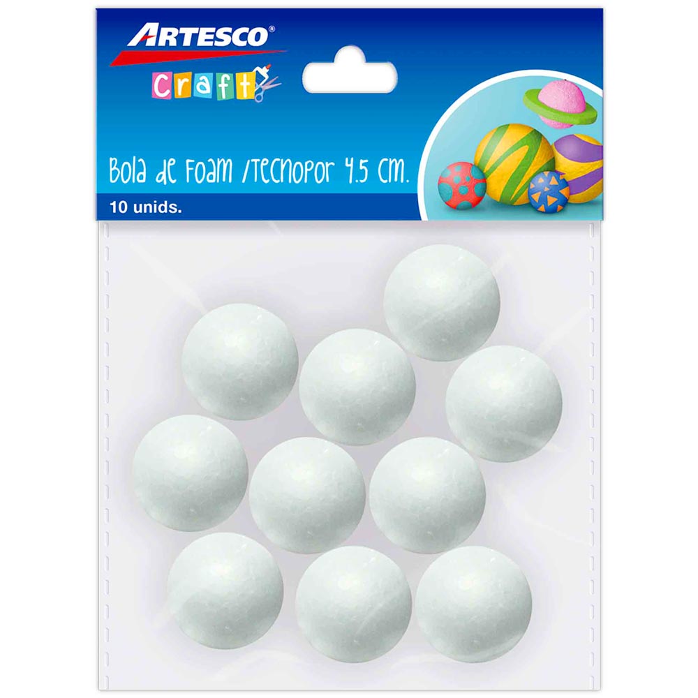 Bola de Tecnopor ARTESCO 4.5cm Bolsa 10un