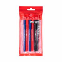 Lapiceros FABER CASTELL 035-M 2-Azul 2-Rojo 2-Negro Pack 6un