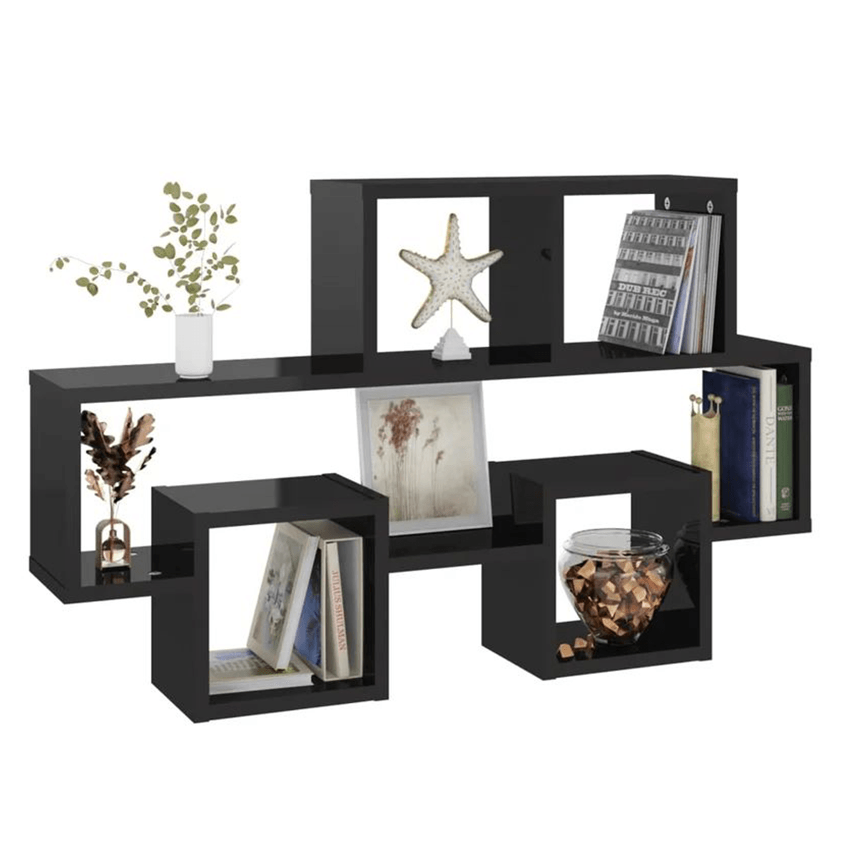 Repisa Decorativa Meori Negro DIBA Muebles