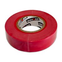 Cinta aislante 3/4 x 18 metros Roja Werken