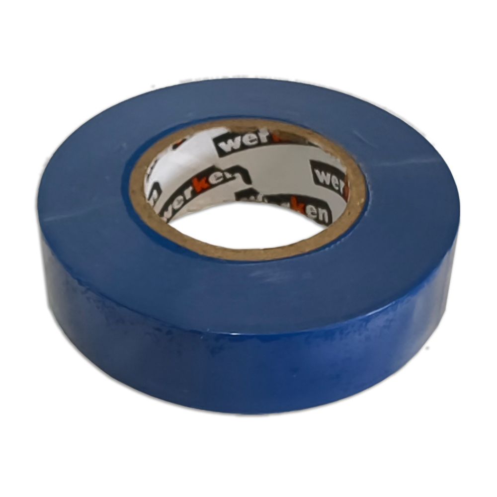 Cinta aislante 3/4 x 18 metros Azul Werken