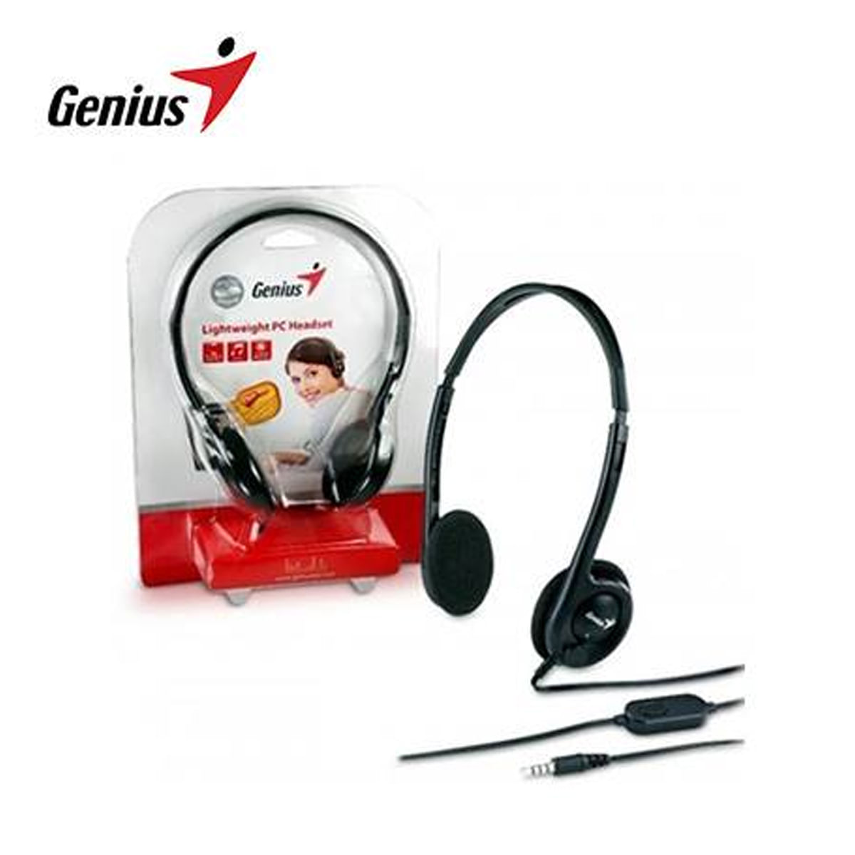 Audifono Con Microfono Genius Hs M200c Para Notebook Black 31710151103