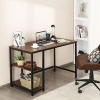 Escritorio Moderno con Estantes Luna Marrón R&R MUEBLES