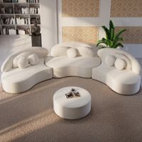 Juego de Sala Curvo Retiz color Blanco TU MESITA