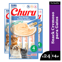 Snack Cremoso para Gato Churu Sabor Atún 24 x 14gr