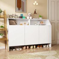 Zapatera Moderna Blanca 120 cm R&R MUEBLES