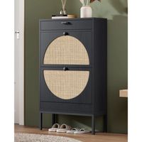 Zapatera Nórdica Merino Negro R&R MUEBLES